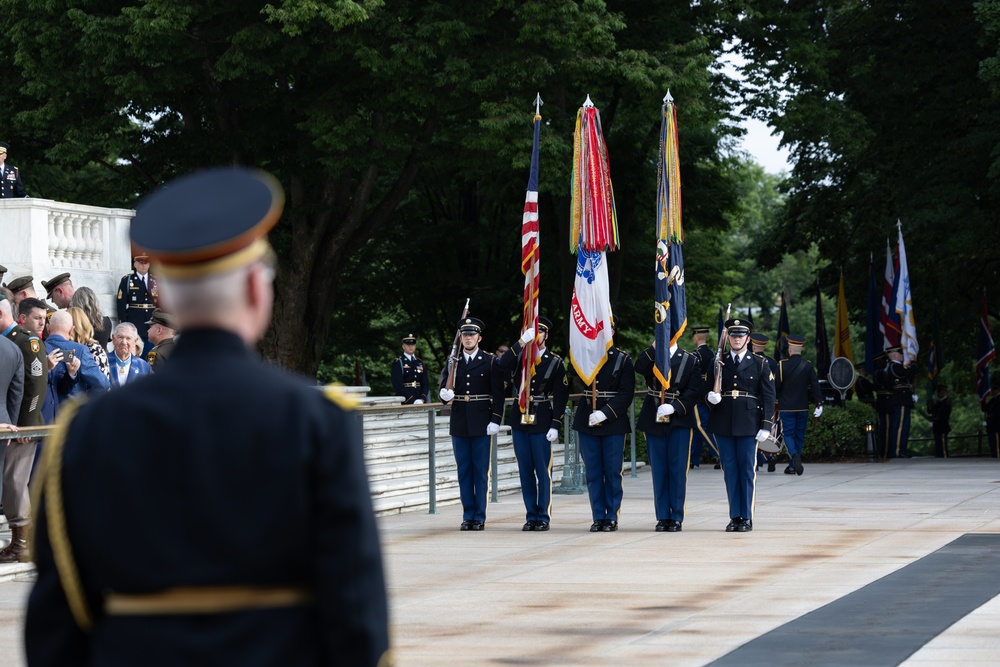 Wreath Laying in honor of Army's 250th Birthday