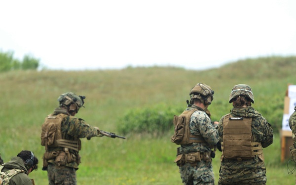 BALTOPS 25 2d LAR joint range with Portuguese service members