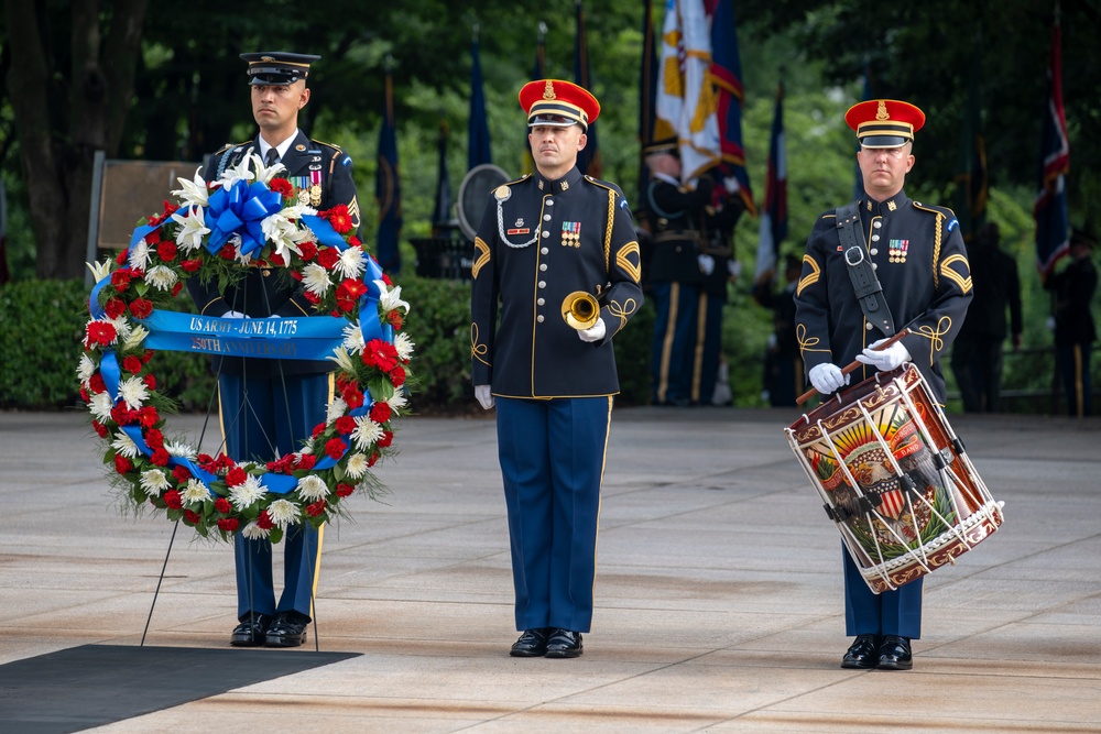 Army's 250th Birthday Wreath Laying Ceremony