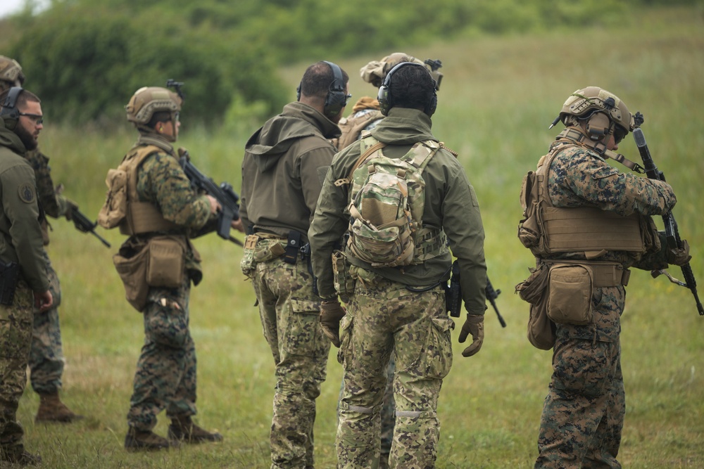 BALTOPS 25 2d LAR joint range with Portuguese service members