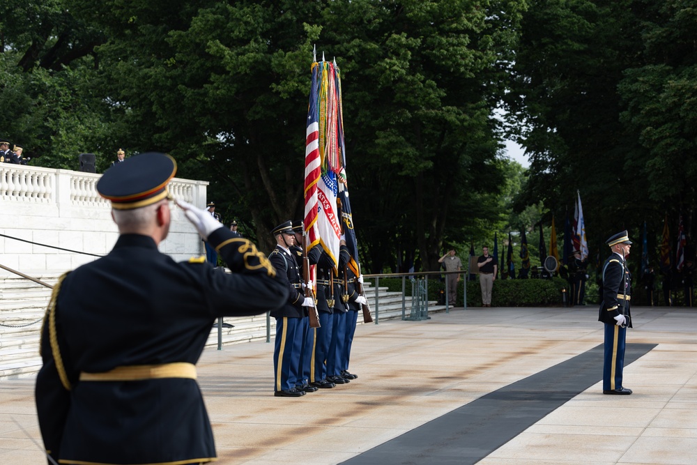 Wreath Laying in honor of Army's 250th Birthday