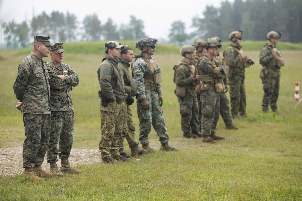 BALTOPS 25 2d LAR joint range with Portuguese service members