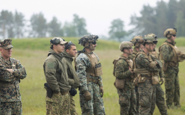 BALTOPS 25 2d LAR joint range with Portuguese service members