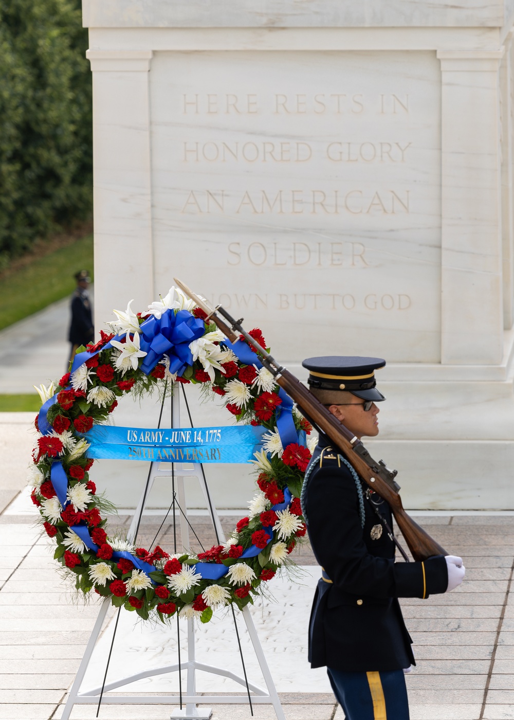 Wreath Laying in honor of Army's 250th Birthday