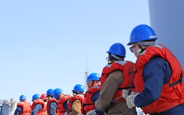 U.S. and NATO Ships Conduct a Replenishment-at-Sea