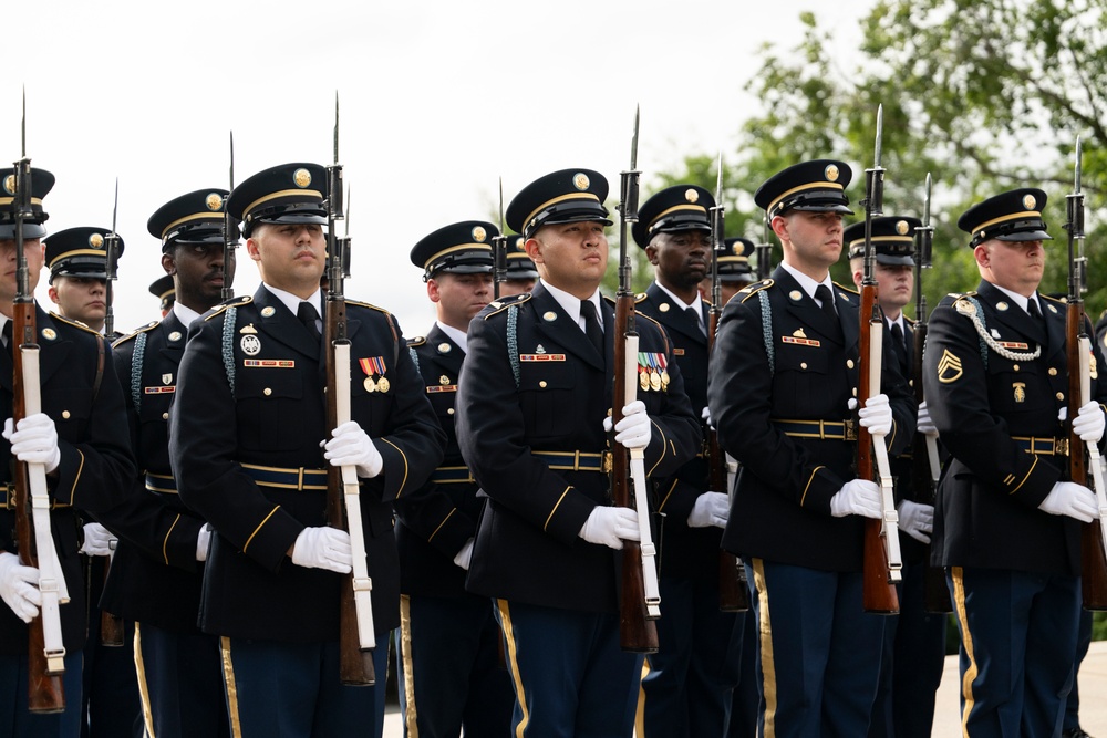 U.S. Army 250th Birthday Wreath-Laying at the Tomb of the Unknown Soldier