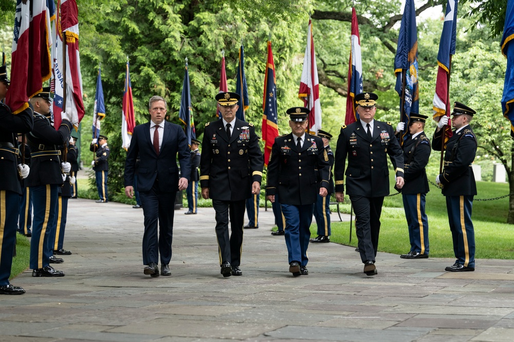 U.S. Army 250th Birthday Wreath-Laying at the Tomb of the Unknown Soldier