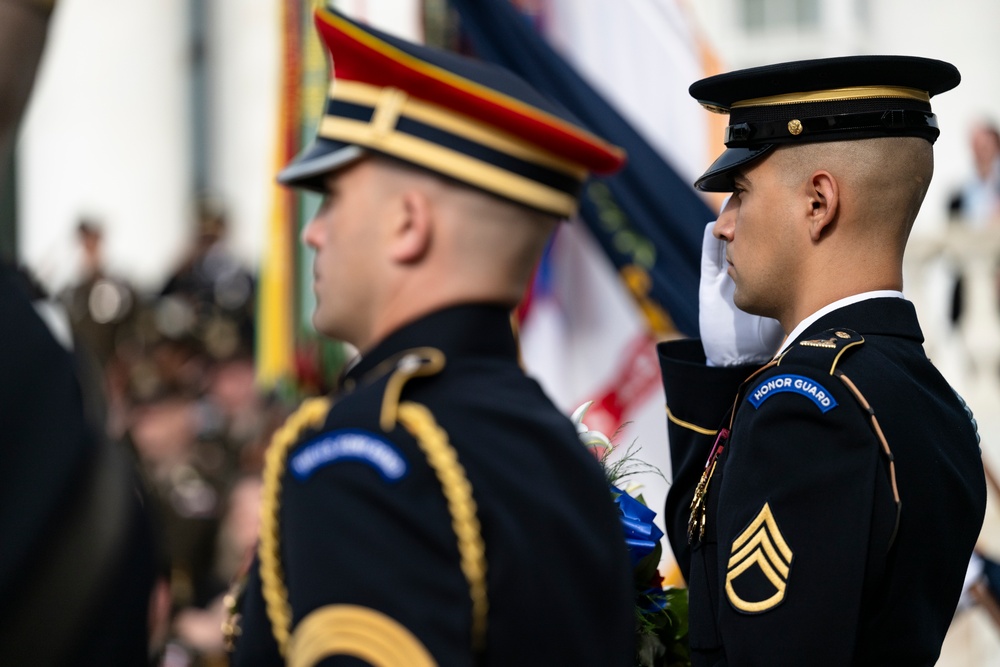 U.S. Army 250th Birthday Wreath-Laying at the Tomb of the Unknown Soldier