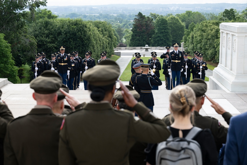 U.S. Army 250th Birthday Wreath-Laying at the Tomb of the Unknown Soldier
