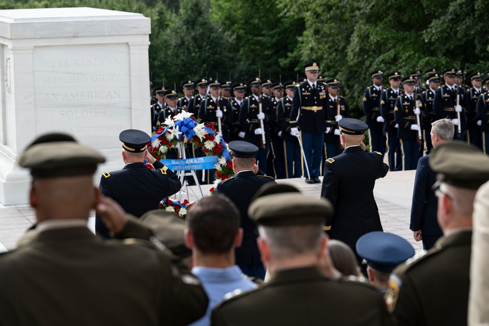 U.S. Army 250th Birthday Wreath-Laying at the Tomb of the Unknown Soldier