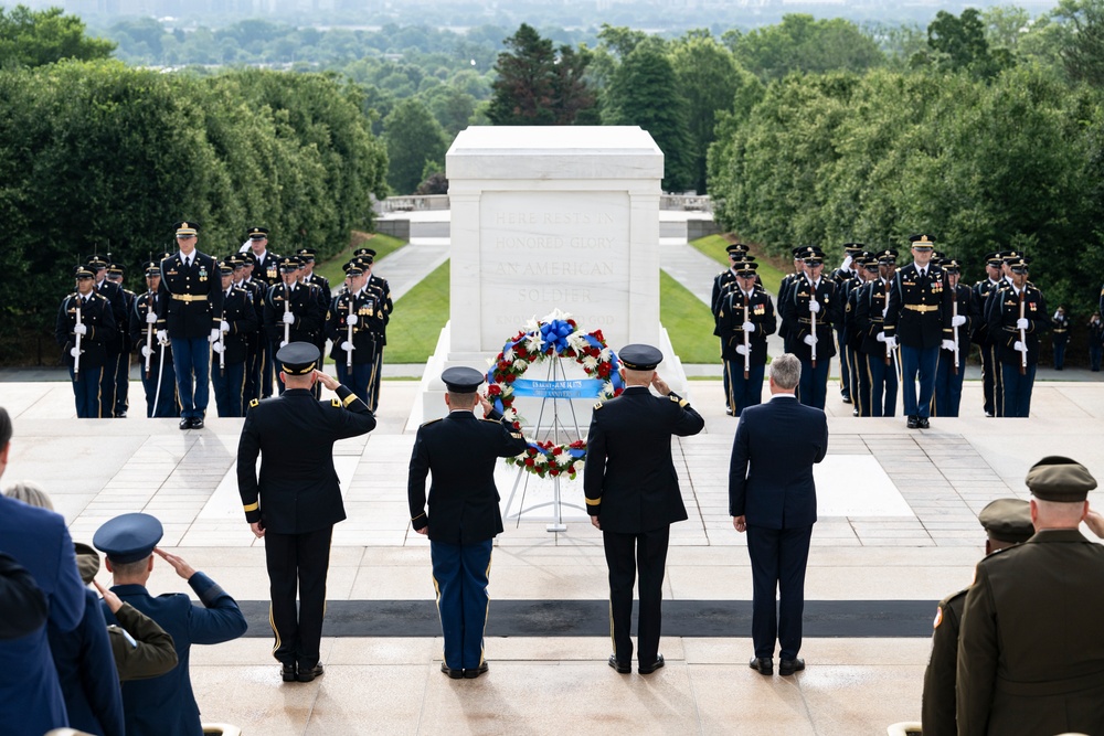 U.S. Army 250th Birthday Wreath-Laying at the Tomb of the Unknown Soldier