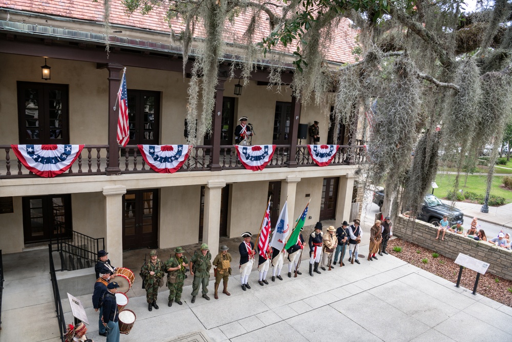 Maj. Gen. Haas gives remarks at 250th Army birthday event
