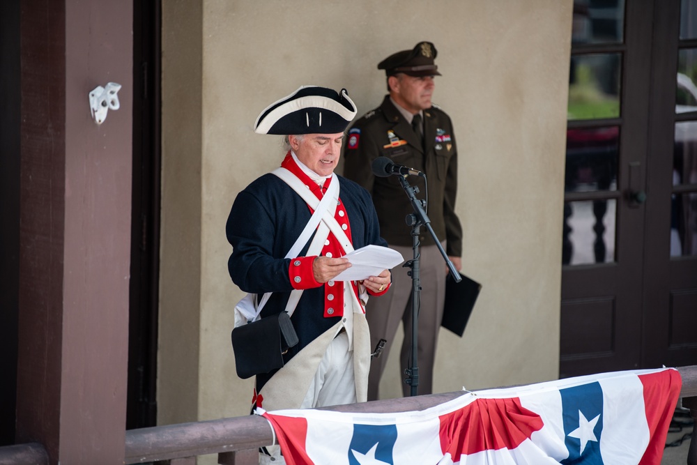 Maj. Gen. Haas gives remarks at 250th Army birthday event