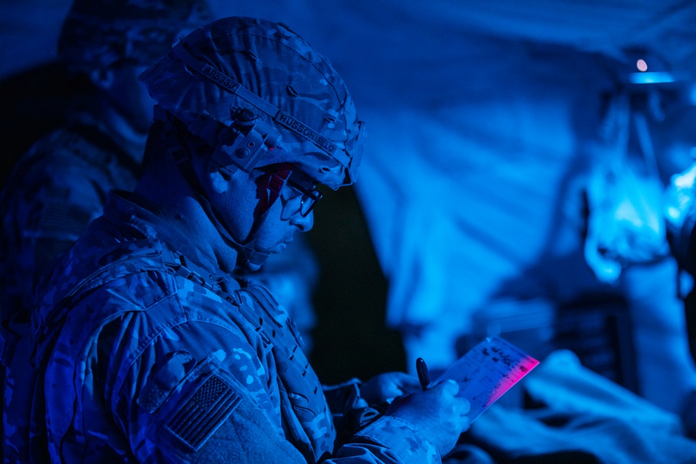 41st FAB medics conduct operations after OPFOR attack during Saber Guardian 25
