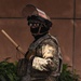 Soldiers of the 1st Battalion, 185th Infantry Regiment provide protection to a federal building