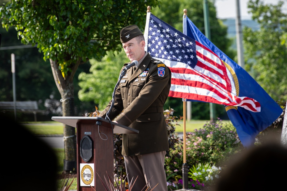Monument at Thompson Park Rededicated to Honor 10th Mountain Division Legacy