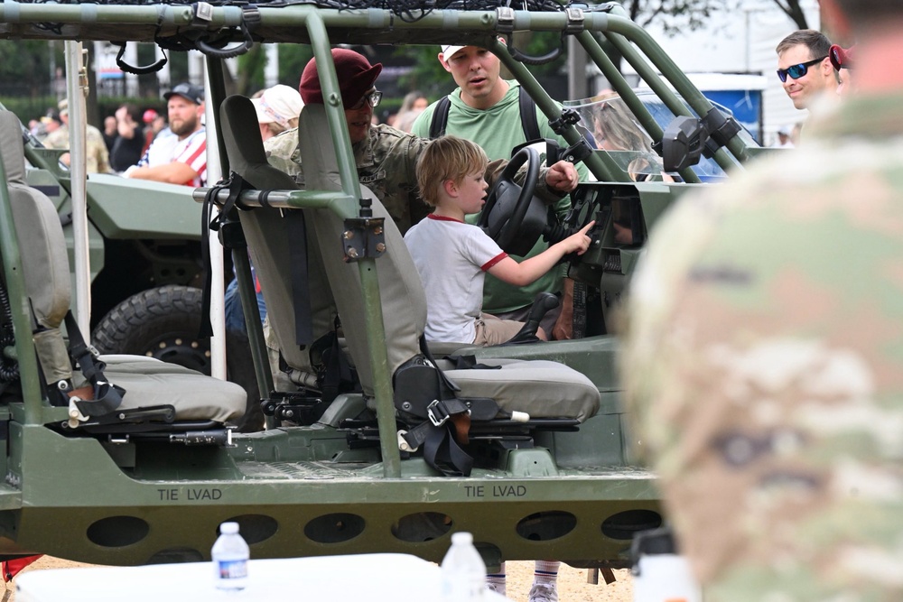 82nd Airborne Division Static Displays on National Mall