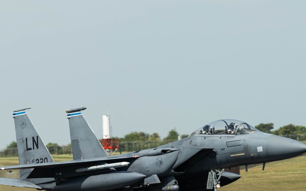 48th Fighter Wing aircraft take off for Atlantic Trident 25