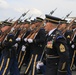Soldiers from across the Army prepare to march in Grand Military Parade