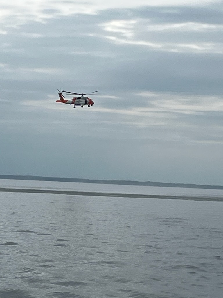 U.S. Coast Guard responds to flooding 30-foot sailing vessel with two aboard in Grand Traverse Bay, Michigan
