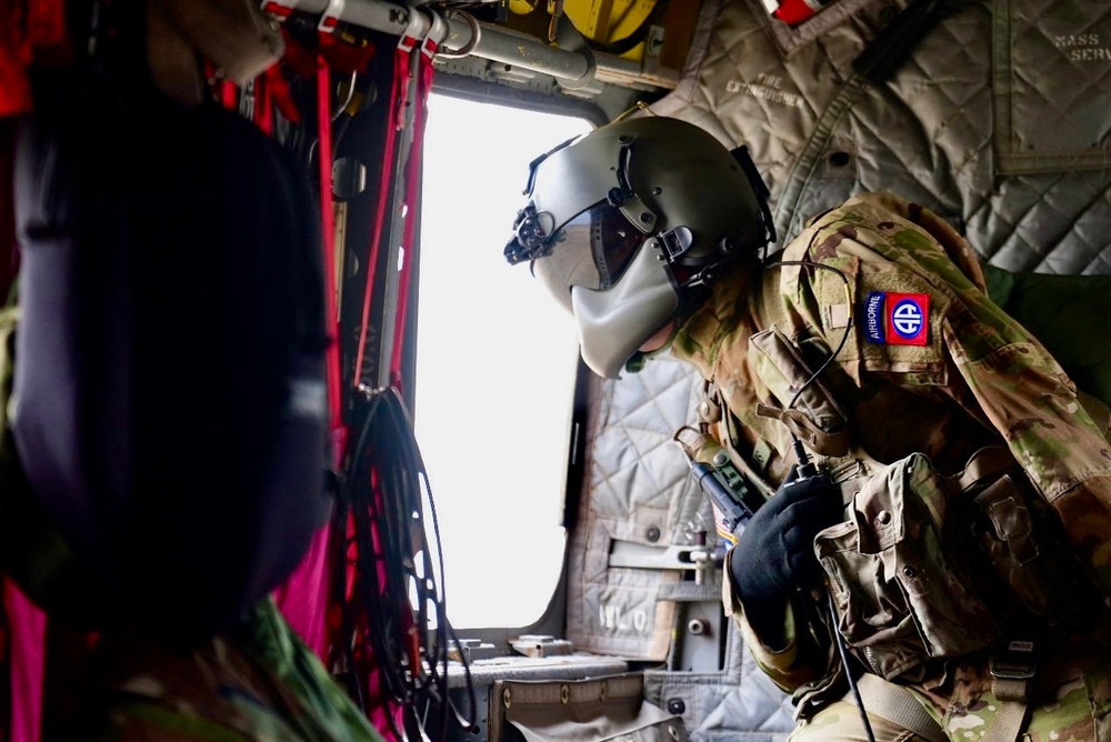 82nd CAB flies over the Army Birthday Parade