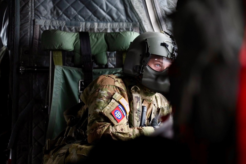 82nd CAB flies over the Army Birthday Parade