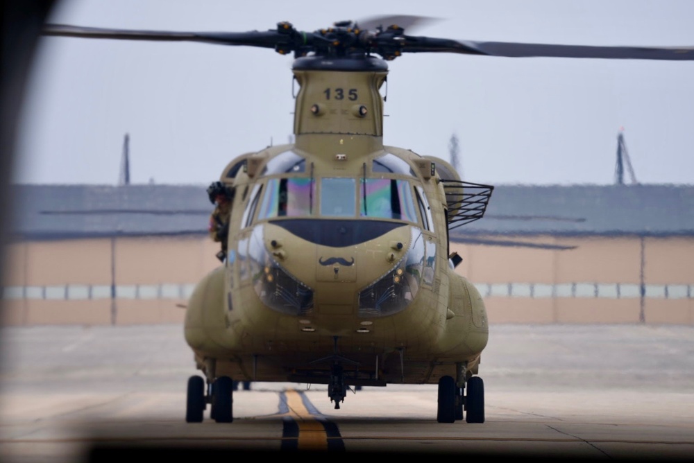 82nd CAB flies over the Army Birthday Parade