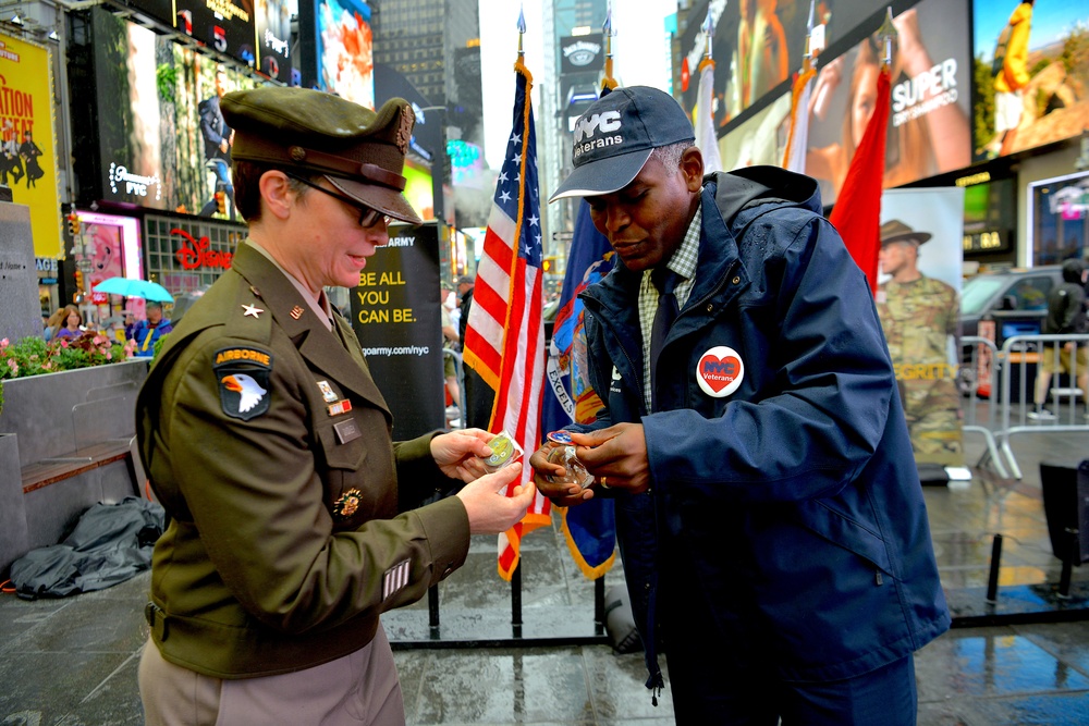 Soldiers celebrate Army’s 250th Birthday in Times Square