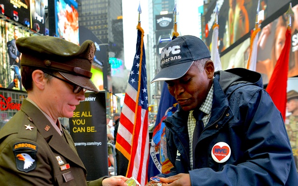 Soldiers celebrate Army’s 250th Birthday in Times Square