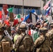 U.S. Army Soldiers and U.S. Marines provide protection to a federal building
