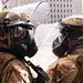 U.S. Marines provide protection services to a federal building