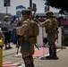 U.S. Marines, California Army National Guard, Department of Homeland Security guard federal building