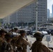 U.S. Marines, California Army National Guard, Department of Homeland Security guard federal building
