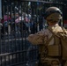 U.S. Marines guard federal building to assist California Army National Guard