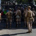 U.S. Marines guard federal building to assist California Army National Guard