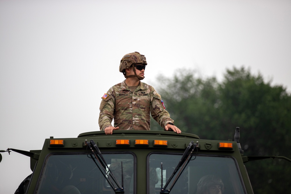 U.S. Army Soldiers participate in the 250th Army Birthday Parade