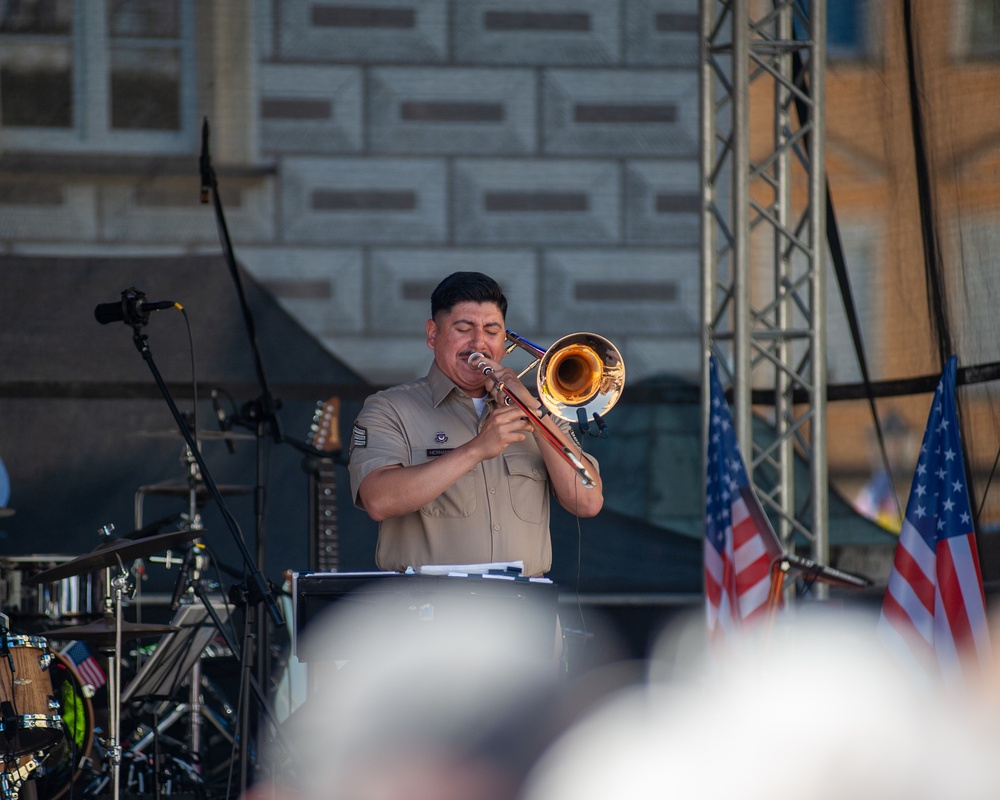 1st Armored Division Band Celebrates the U.S. Army's 250th Birthday in Poland