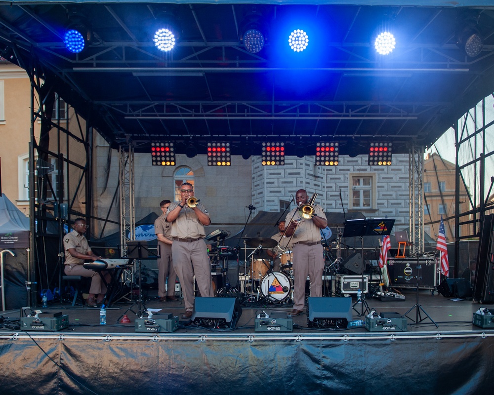 1st Armored Division Band Celebrates the U.S. Army's 250th Birthday in Poland