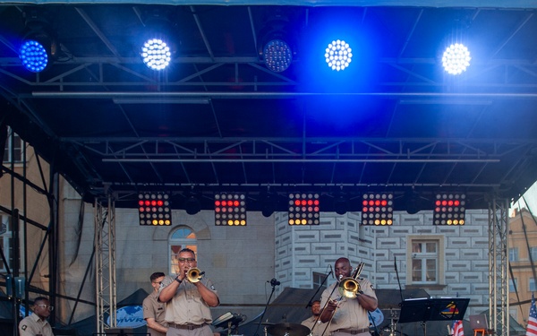 1st Armored Division Band Celebrates the U.S. Army's 250th Birthday in Poland