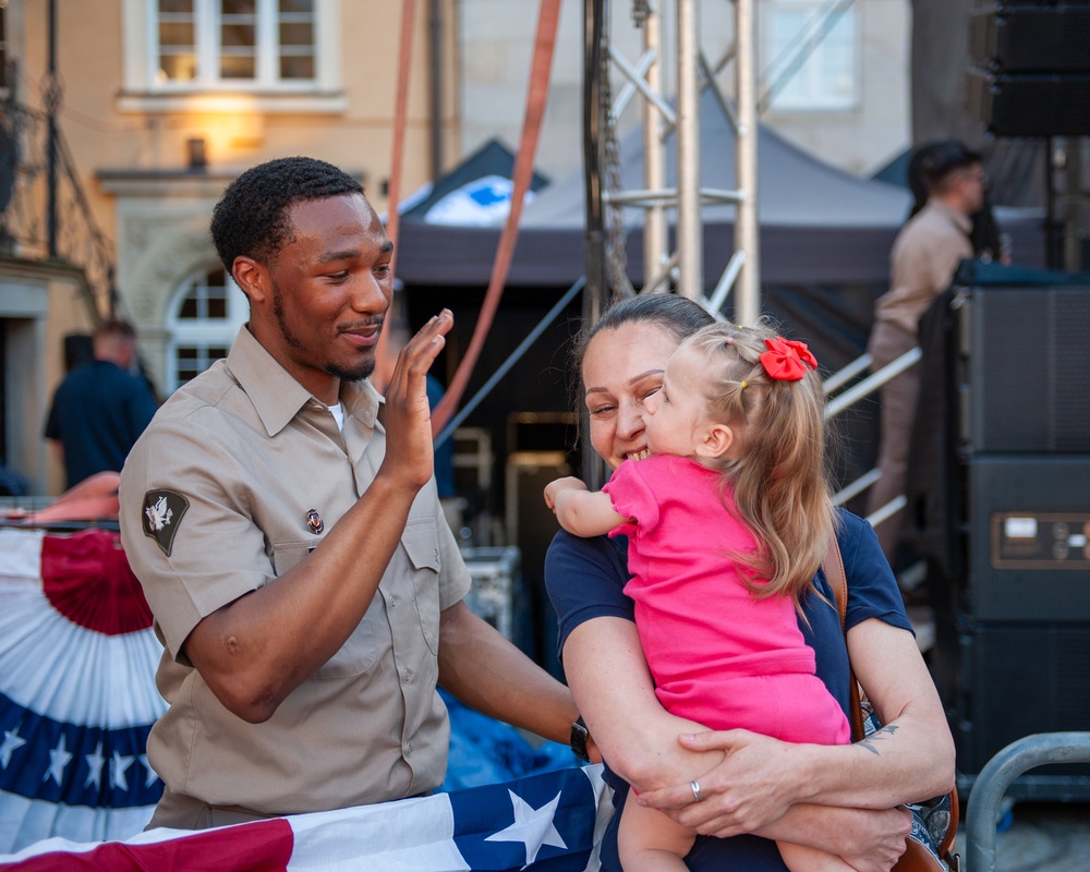 1st Armored Division Band Celebrates the U.S. Army's 250th Birthday in Poland