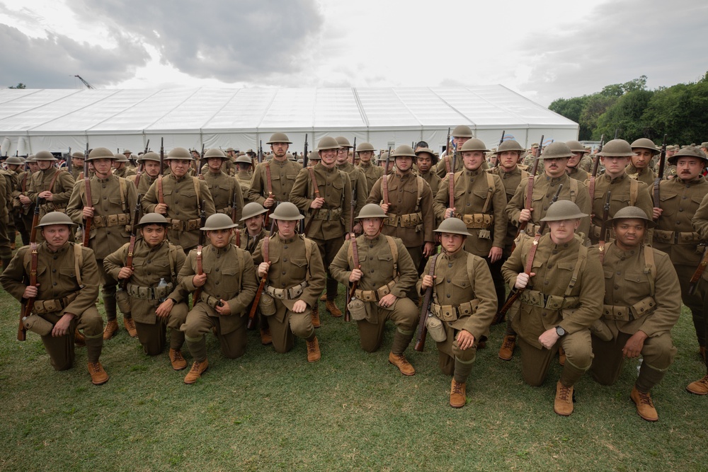 U.S. Army Soldiers Prepare at West Potomac for the Army 250th Birthday Parade