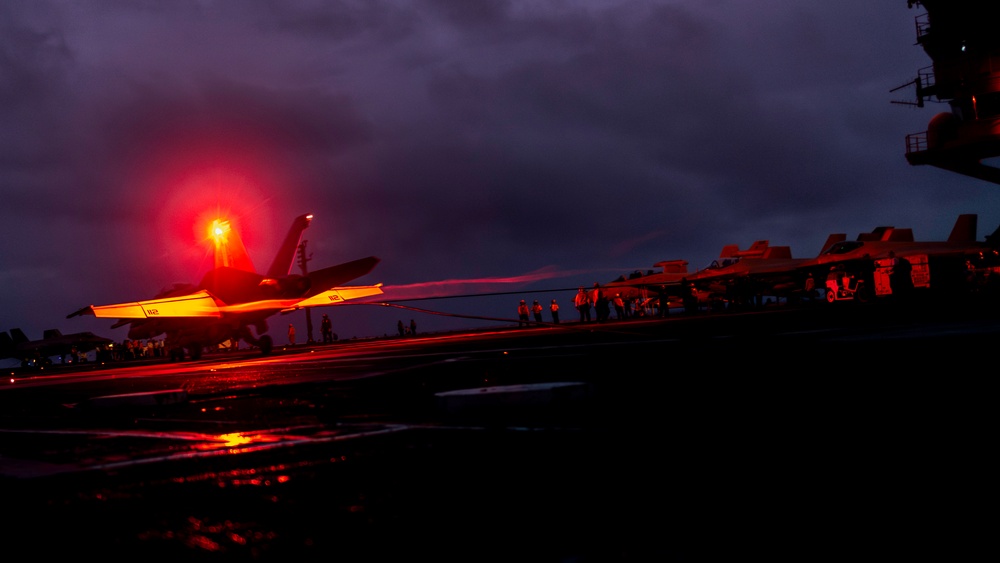 George Washington Conducts Flight Operations