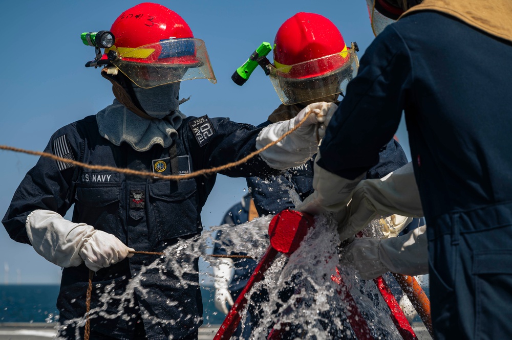Mount Whitney Conducts Damage Control Drill