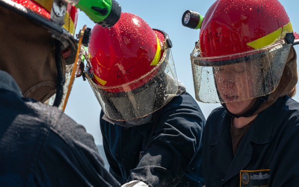 Mount Whitney Conducts Damage Control Drill