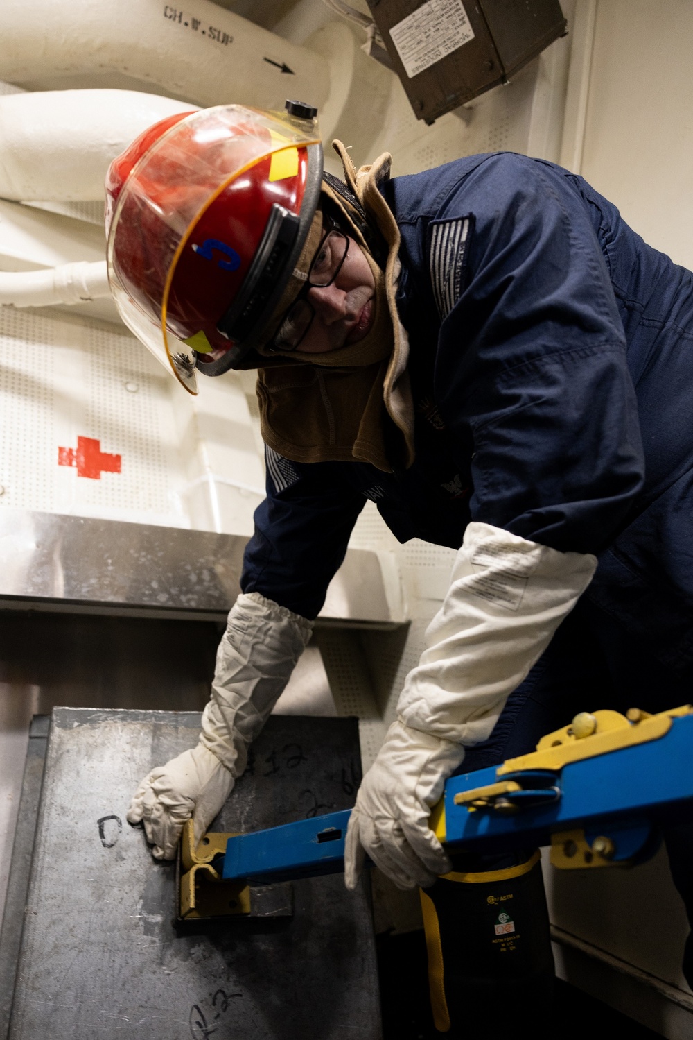 Curtis Wilbur Conduct Repair Locker Drill