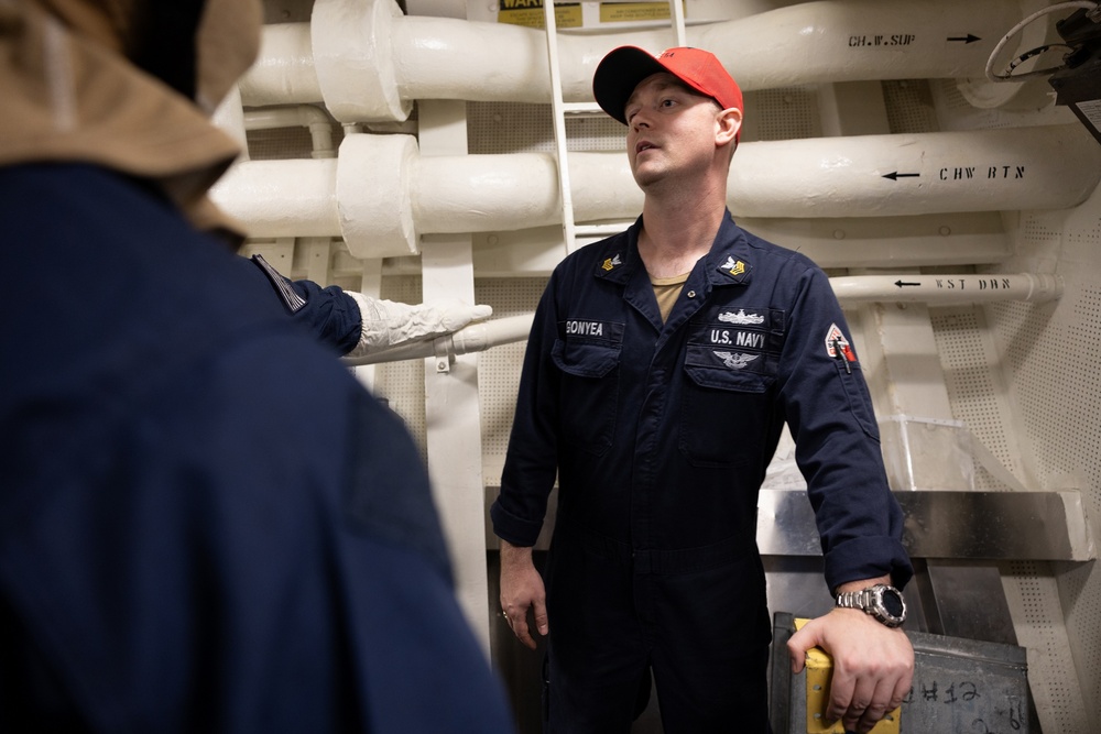 Curtis Wilbur Conduct Repair Locker Drill