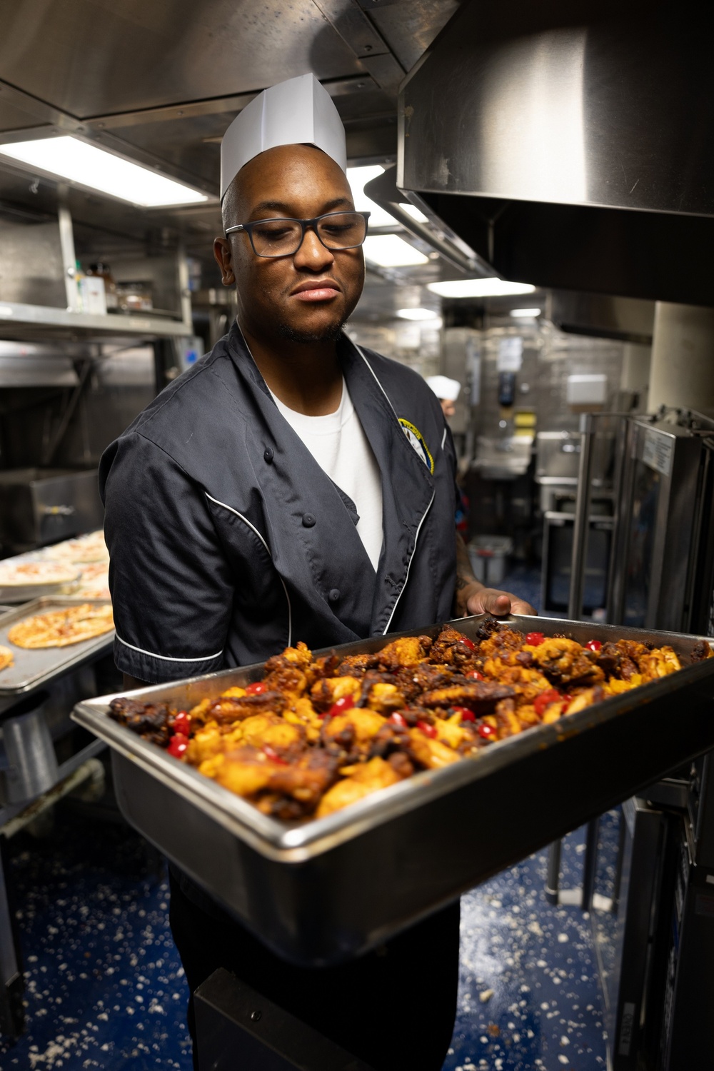 Curtis Wilbur Sailor Prepares Dinner