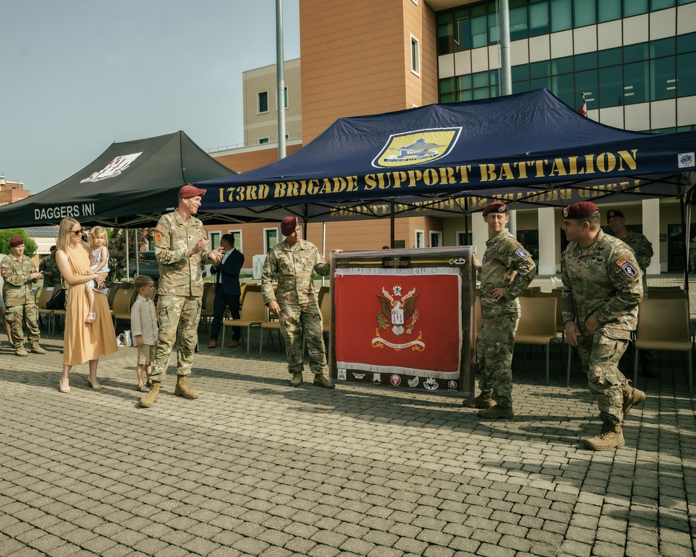 54th Brigade Engineer Battalion Conducts Final Ceremony, Transitions to 173rd Combat Engineer Company