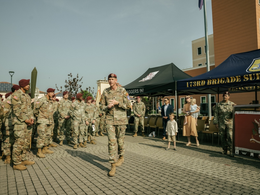 54th Brigade Engineer Battalion Conducts Final Ceremony, Transitions to 173rd Combat Engineer Company