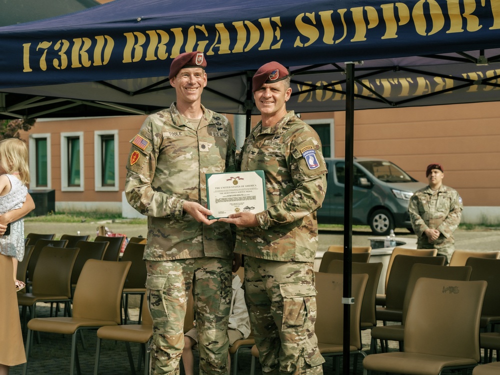 54th Brigade Engineer Battalion Conducts Final Ceremony, Transitions to 173rd Combat Engineer Company